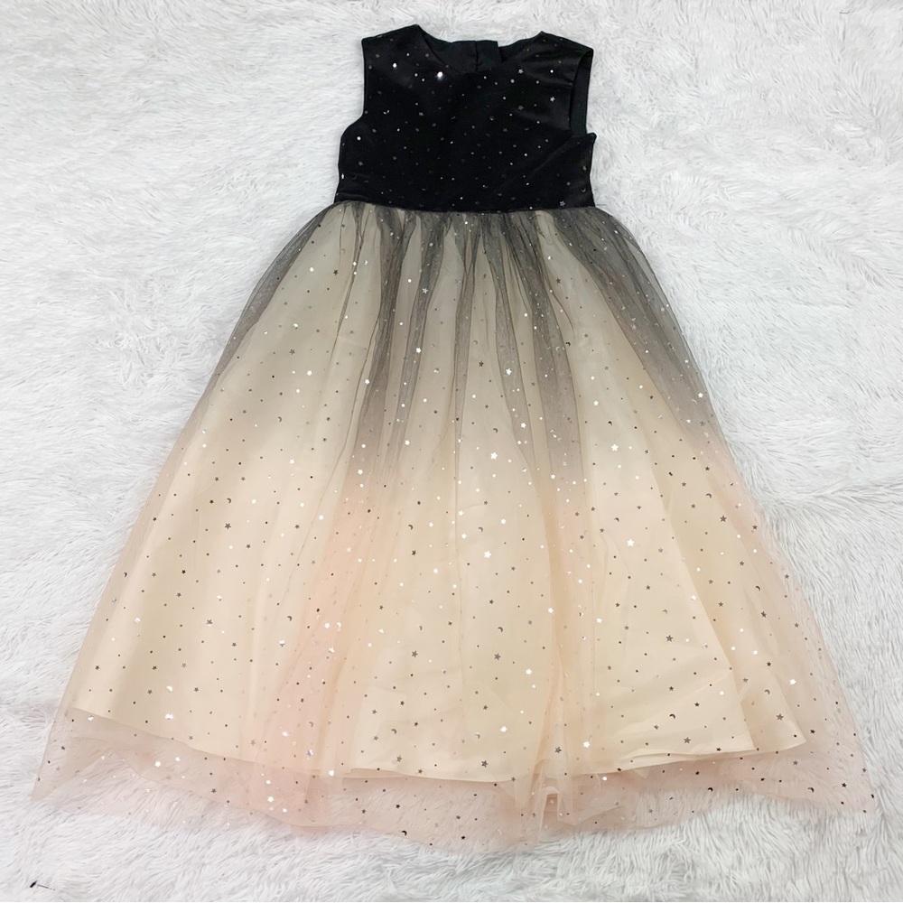 Unbranded sleeveless sequin mesh ballgown cocktail dress tie waist‎